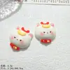 Acessórios de Resina Cartoon Fofos para Meninas, Presilhas de Cabelo DIY de Cola de Creme Feitas à Mão, Elásticos de Cabelo, Pingentes para Sapatos, Materiais para Chaveiros