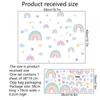 Yc015-yw Estrellas Arcoíris Luminosas Decoración Pared Dormitorio Infantil Adhesivo de Pared Decorativo Autoadhesivo