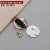 Batente de porta de aço inoxidável 304 com topo de tartaruga, sem furos, batente de porta magnético, batente de porta superior anticolisão, batente de porta semicircular
