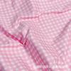 Vestido de niña de tela rosa princesa de 1,6 m, ropa de cama de algodón con lazo y estampado a cuadros, venta al por mayor