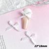 Joyas para uñas con lazo de tela de celebridades de Internet, zapatos de ballet, cinta colorida, estilo hada, joyería para uñas al por mayor