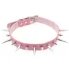 Collar Gargantilla Punk Rock de Cuero Exagerado Transfronterizo Europeo y Americano Accesorios de Collar Gargantilla con Pinchos para Pareja No Convencional