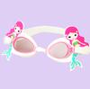 Nuevas gafas de natación para niños con diseño de dibujos animados, de silicona y montura grande, con diseño de sirena.