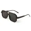 Gafas de Sol Retro de Doble Puente y Marco Grande para Hombre, Gafas Sencillas Transfronterizas Europeas y Americanas de Moda para Mujer, Gafas de Sol Anti-UV al por Mayor