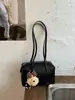 Bolso de Mujer, Nuevo Estilo Coreano, Bolso Cuadrado Pequeño Sencillo, Textura de Alta Calidad, Patrón de Lichi, Versátil para el Trabajo, Bolso de Hombro, Bolso Cruzado, Moderno