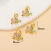 Cobre Banhado a Ouro 18K Estilo Tradicional Chinês Pingente de Gota de Ouro Acessórios para Joias DIY Contas Espaçadoras Materiais