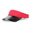 Sombreros Transfronterizos para Hombres y Mujeres, Gorra Visera con Protección Solar, Ala de Plástico, Bloques de Color, Sombrero de Sol Sencillo, Casual y Versátil