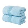 Gaoyang fábrica toalha algodão atacado adulto algodão absorvente longo grampo algodão dois pacote toalha de rosto liso