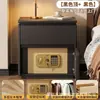 Caja fuerte de mesita de noche integrada en el dormitorio del hogar, caja fuerte oculta con sistema de doble cerradura (contraseña y clave), gabinete de almacenamiento de joyas y documentos