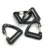 Gancho triangular de nailon para exteriores, venta al por mayor, mosquetón multifunción para cinturón militar, accesorio para equipaje, gancho en forma de D