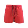 Calça de Praia Masculina Dupla Camada Transfronteiriça Shorts Masculinos de Três Pontos Respirável Folha de Lótus Repelente à Água Calças Esportivas Casuais