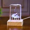Cubos de Cristal Luminoso para Violino Transfronteiriços Enfeites de Luz Noturna Artesanato em Escultura Presentes de Feriado Atacado