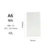 Refil para Caderno de Folhas Soltas A6 Acessórios Simples 6 Furos 1 Pacote 45 Folhas Papel Dupla Face Páginas Internas Material para Diário DIY Colagem
