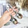 Cuchara de acero inoxidable nueva japonesa martillada creativa de alto valor popular para el hogar, cuchara para comer, cuchara de palacio