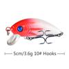 Mini Isca Artificial para Água Doce Isca para Robalo Equipamento de Pesca 4g/5cm Minnow Isca Falsa Plástico Isca Dura Alta Simulação