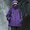 Estilo Novo 2025 Roupas de Trabalho com Capuz Esportivas para Montanhismo ao Ar Livre Jaquetas à Prova de Vento e Impermeáveis para Primavera e Outono para Homens e Mulheres