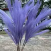 Fabricante de Flores de Caña Rojas Artificiales 12 Cabezas de Cañas Arreglos Florales Rojos de Año Nuevo Decoración de Ventanas de Bodas Flores Falsas al por Mayor