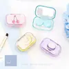Estuche de Plástico para Lentes de Contacto de Dibujos Animados, Compacto y Portátil, Caja Compañera para el Cuidado de Lentes de Contacto, Modelo Más Vendido Transfronterizo