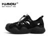 Sandalias Romanas Universales Huecas de Suela Gruesa para Mujer Verano 2025 Nuevos Zapatos Deportivos Negros Feos para Senderismo al Aire Libre