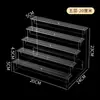 Prateleira Bolha Transparente Escada de Boneca Rack de Exibição Multicamadas Rack de Exibição de Bonecas Armazenamento de Bonecas Caixa Surpresa Acrílico Fosco