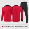 Casaco de Manga Comprida Outono e Inverno Roupa de Futebol terno Masculino Adulto Formatos terno para Roupa de Treinamento de Futebol Infantil