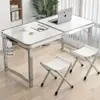 Mesa plegable para exteriores, escritorio portátil para escribir, mesa de camping expandible de aleación de aluminio, adecuada para puestos de mercado nocturno, y una mesa de comedor portátil