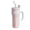 Taza Termo de Gran Capacidad para Comercio Exterior Taza con Asa de Colores Taza Portátil Café Big Mac Regalo Oem Personalización Gratuita