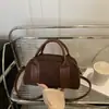 Bolso de Ante Nuevo Otoño e Invierno 2025, Bolso de Hombro de Moda, Bolso Cruzado Pequeño de Cuero Nubuck Retro, Bolso Versátil para Mujer