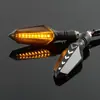 Acessórios Modificados Moto Seta de LED em Duas Cores Fluxo de Água Sinalizador de Direção Moto Sinalizador de LED Luz de Aviso