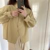Blogger recomenda primavera nova camiseta multicolorida camisa manga comprida all-match solto coreano base camisa estilo coreano camisa para mulheres