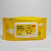 Toallitas de patito amarillo para pelo lacio de fábrica, toallitas húmedas para manos y boca de bebé, 50 toallitas húmedas con tapa, toallitas húmedas puras para manos y boca de bebé