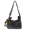 Bolso Tote Casual de Lona Estilo Hong Kong ins Lazy Class de Gran Capacidad para Mujer Pareja Bolso Bandolera de Hombro Bolso de Moda