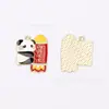 Acessórios de Joias Folha Verde Panda DIY Design Original Estilo Chinês Pulseira Pingente Chaveiro Corrente de Celular Pingente