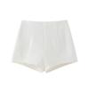 Shorts de Traje Blancos para Mujer, Parte Inferior de Línea A para Grupo de Chicas Calientes de Verano, Pantalones Casuales, Hot Pants de Cintura Alta para Ropa Exterior