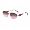 Gafas de sol poligonales de media montura de moda europea y americana 2026 para mujer, elegantes y a la moda, con protección UV, adecuadas para ventas transfronterizas