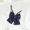 Jk Raya Estilo Japonés Corbata Oscura Pajarita Cuadros Rosa Nueva Corbata Pequeña Corbata Infantil Corbata de Niño