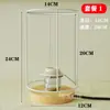 Lámpara de Mesa de Madera Maciza Hecha a Mano DIY Portalámparas de Cuerda de Algodón Tejida Paquete Tejido de Ratán Libro Rojo Pequeño Cuadros de Abuela Accesorios de Material de Ganchillo
