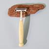 [Personalizado] Artículos desechables de hotel estilo retro B&B maquinilla de afeitar de mango de madera maquinilla de afeitar
