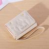 Cartera nueva 2023 para mujer, de longitud media, estilo europeo y americano, con tarjetero multitarjeta, cartera pequeña de moda con cremallera, monedero al por mayor