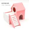 Suprimentos para Hamster Ninho de Hamster Urso Dourado Quarto de Dormir Cor do Ninho de Hamster Costura Quente de Madeira Brinquedo de Quarto de PVC