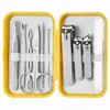 Conjunto de Cortadores de Unha 7 Peças Atacado Cortadores de Unha de Aço Inoxidável Tesoura de Unha Embalado Ferramentas Portáteis para Pedicure Conjunto de Beleza
