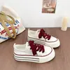 Tênis de lona com forro de fleece em padrão de ondas para mulheres casal Clássico de rua retrô de cano baixo sapatos masculinos sapatos quentes com acolchoamento de algodão