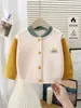 Cárdigan de punto para niños y niñas, chaqueta de primavera y otoño, capa interior cálida de otoño e invierno para bebé, ropa de abrigo para bebé