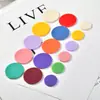 Hoja Acrílica Colorida Redonda Coreana Fruta Material para Accesorios de Pasador de Pelo Joyería Pendientes Pendientes Hechos a Mano DIY