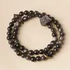 Anel Pulseira Leão DIY Pedra Prata Especificações 0.6 Masculino e Feminino Estilo Chinês Rosário Decorativo Fabricante Atacado
