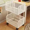 Estante de livros de mesa, suporte para bolsa de livros, prateleira de armazenamento multicamadas doméstica sob a mesa, organizador de carrinho móvel para livros e lanches