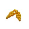 Zgdz511512 Base de Haste Reta Amarela para Servo 9g Base de Haste Fixa Braçadeira de Máquina Base de Leme Peças para Produção Pequena