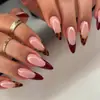 Dicas de Unhas Postiças Estampa de Leopardo Mais Vendidas Transfronteiriças, Dicas de Unhas Desgastáveis de Alta Qualidade, Adesivos para Nail Art, Dicas de Unhas Prontas de 24 Peças Atacado