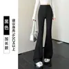 Outono 2026 Novo Estilo Calça Shark Micro Flare Feminina Roupa Externa Caimento Fino Yoga Esportes Dança Camada Base Calça Casual