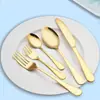 1010 Juego de Cubiertos de Acero Inoxidable Cuchara Cuchillo de Mesa Occidental Espeso Tenedor Cuchara Cuchara de Hotel Cuchara de Servir Cuchara Comunal de Buffet
